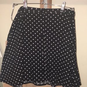 Black and white daisy skirt